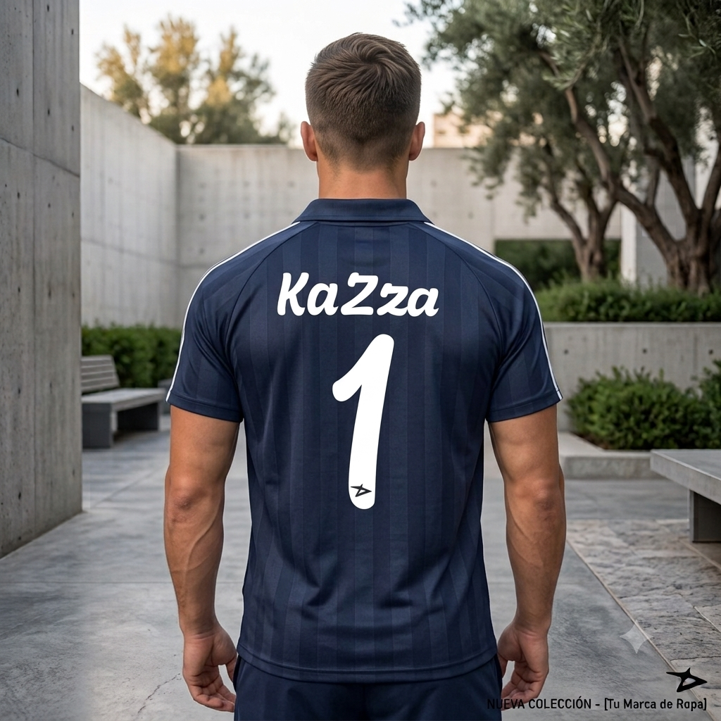 KaZza Shadow Stripe Collared Soccer Jersey